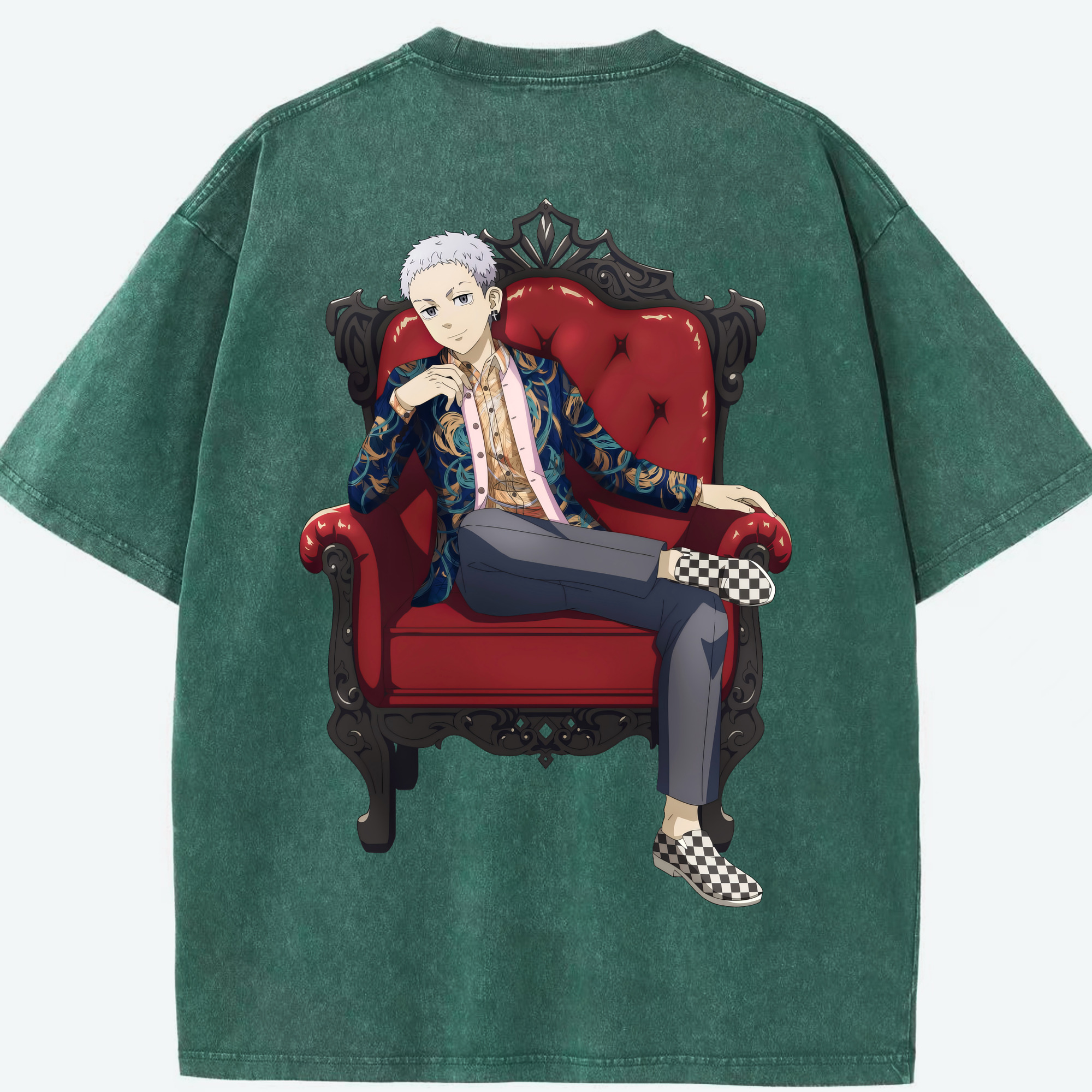 （画像用） 東京リベンジャーズ Tokyo Revengers 綿100% ヴィンテージ風 半袖Tシャツ（背面プリント）